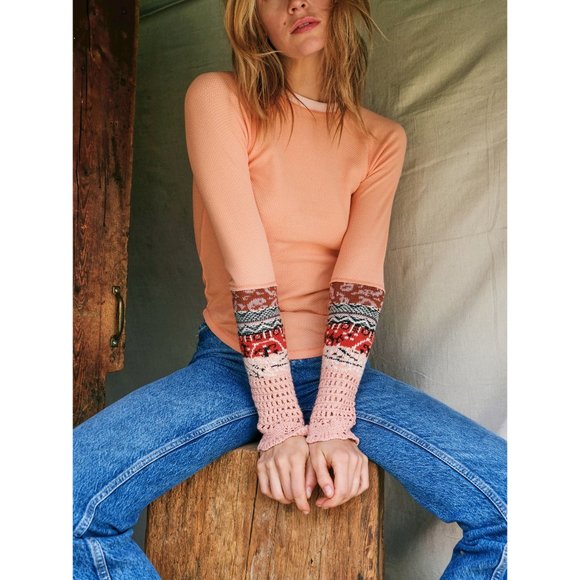 Free People Tops - NWT Free People In The Mix Cuff / Desert Orange